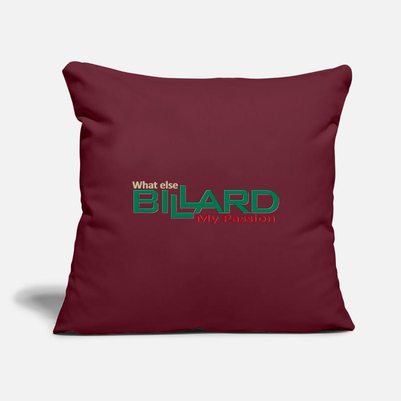 Billard Design my passion what else, Poolbillard Sofakissenbezug 45 x 45 cm