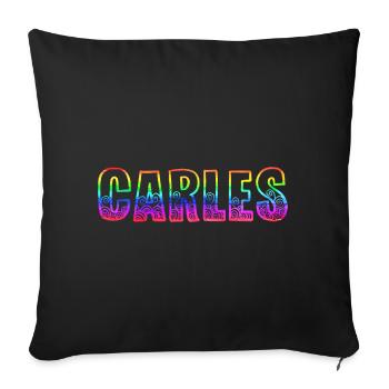 Carles RS Rainbow - Sofa pillowcase 17,3'' x 17,3'' (45 x 45 cm) - black - Front