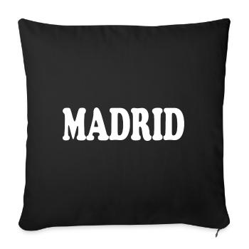 madrid - Sofakissenbezug 45 x 45 cm - Schwarz - Vorne