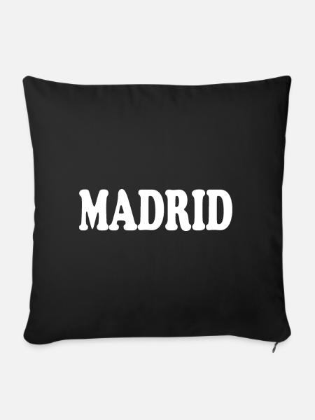 madrid - Sofakissenbezug 45 x 45 cm - Schwarz
