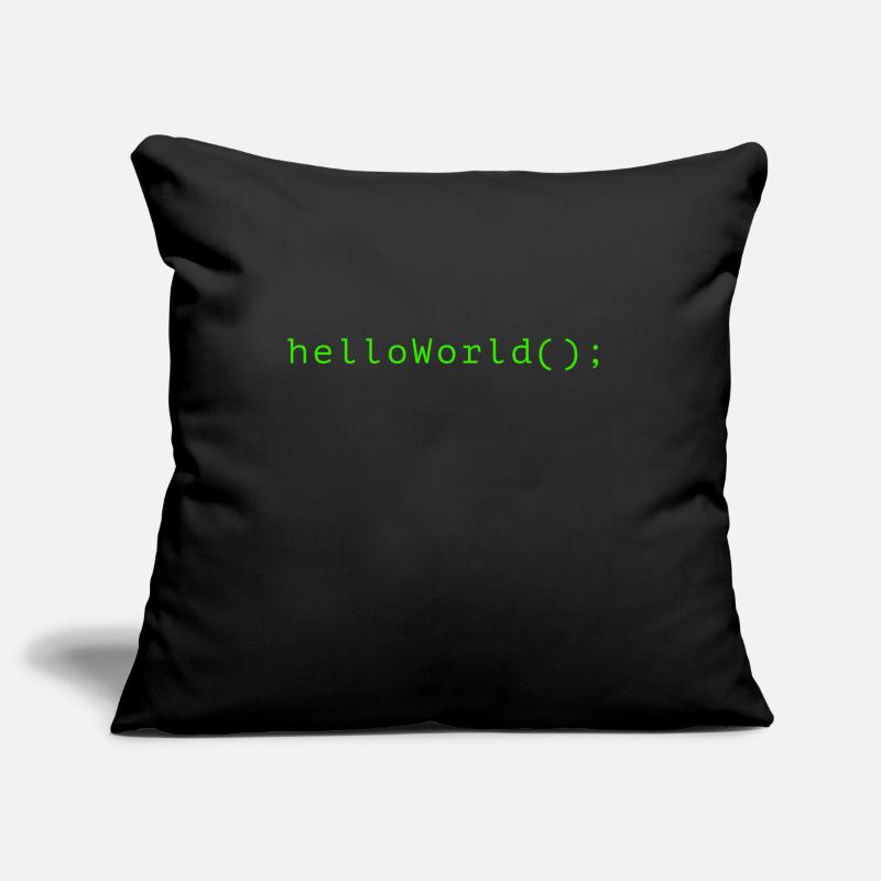 HelloWorld Programm Code Coding Informatik Sofakissenbezug 45 x 45 cm