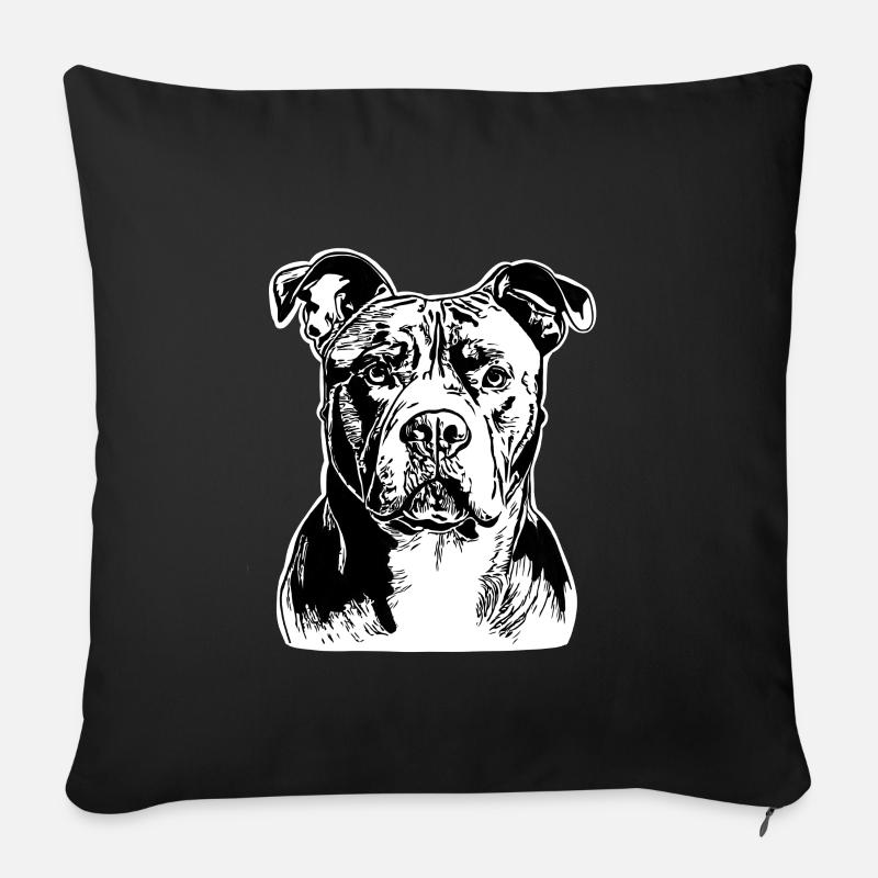 Pitbull - Sofakissenbezug 45 x 45 cm - Schwarz