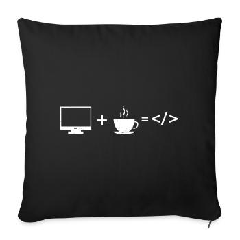 Conception de cybersécurité pour la sécurité informatique et les pirates informatiques - Housse de coussin décorative 45 x 45 cm - noir - Devant