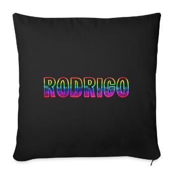 rodrigo rs regenbogen - Sofakissenbezug 45 x 45 cm - Schwarz - Vorne