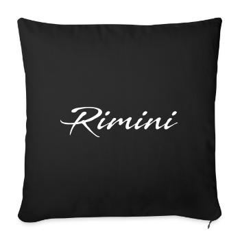 Rimini - Housse de coussin décorative 45 x 45 cm - noir - Devant