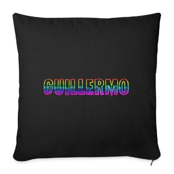 Guillermo RS Arc-en-ciel - Housse de coussin décorative 45 x 45 cm - noir - Devant