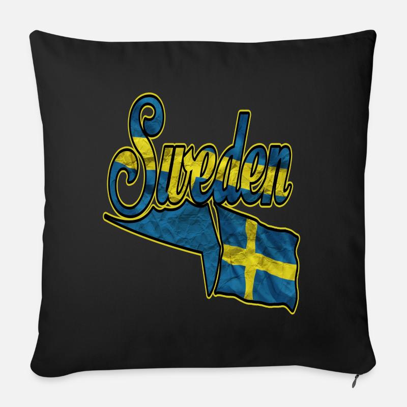 Sweden - Sofakissenbezug 45 x 45 cm - Schwarz