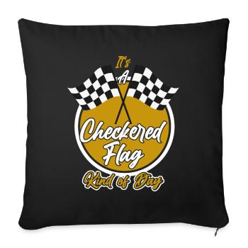 Racetrack Race Car Racing Autosport - Sofa pillowcase 17,3'' x 17,3'' (45 x 45 cm) - black - Front