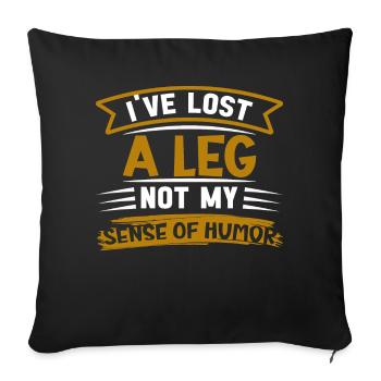 Wheelchair leg amputation consciousness amputation - Sofa pillowcase 17,3'' x 17,3'' (45 x 45 cm) - black - Front