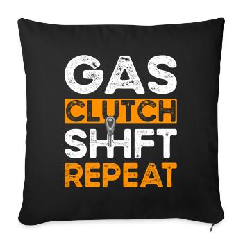 Drag Racing Drag Racer Car Racing - Sofa pillowcase 17,3'' x 17,3'' (45 x 45 cm) - black - Front