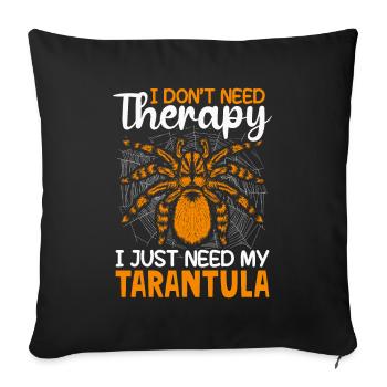 Tarantula Spiders Pet Tarantulas Collector - Sofa pillowcase 17,3'' x 17,3'' (45 x 45 cm) - black - Front