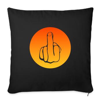 fuck off, fuck you, fucking, fuck - Sofakissenbezug 45 x 45 cm - Schwarz - Vorne