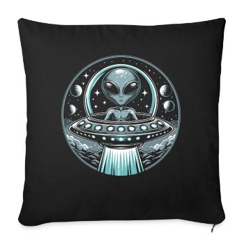 Alien - Housse de coussin décorative 45 x 45 cm - noir - Devant