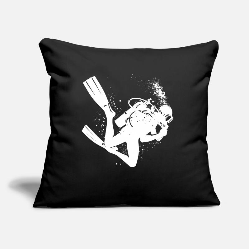 Plongée Plongée Plongée Plongeur Plongée libre Hommes Housse de coussin décorative 45 x 45 cm