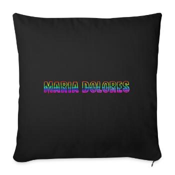 Maria Dolores RS Arc-en-ciel - Housse de coussin décorative 45 x 45 cm - noir - Devant
