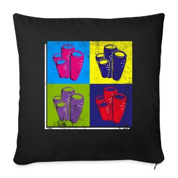 Gods Wisdom, récifs coralliens, emploi, océan, - Housse de coussin décorative 45 x 45 cm - noir - Devant