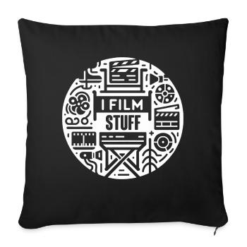 I Film Stuff 10 - Sofa pillowcase 17,3'' x 17,3'' (45 x 45 cm) - black - Front