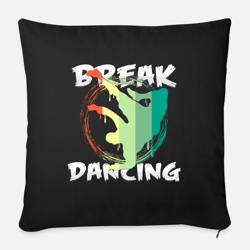 Breakdance - Sofakissenbezug 45 x 45 cm - Schwarz