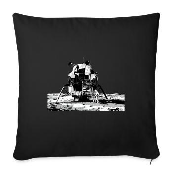 Moon landing The Apollo 11 | Astronaut Universe Ufo - Sofa pillowcase 17,3'' x 17,3'' (45 x 45 cm) - black - Front