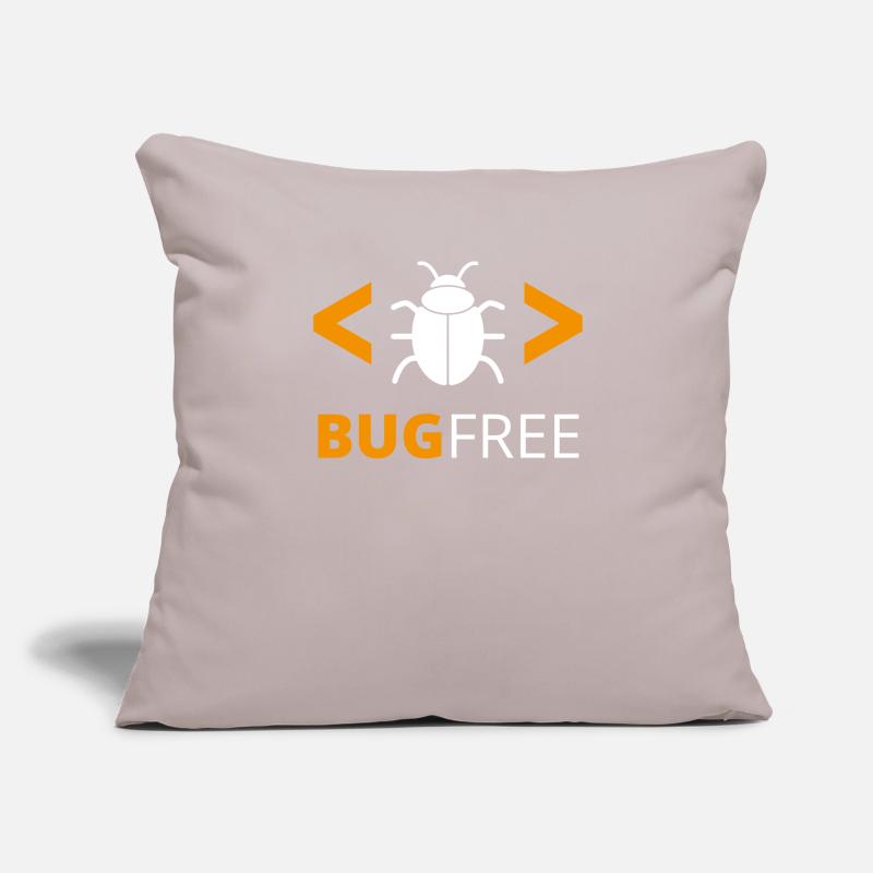 Bugfree Error Free Programmer Code Geek Sofa pillowcase 17,3'' x 17,3'' (45 x 45 cm)