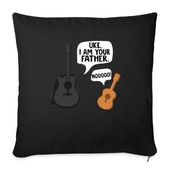 Ukulele professeur de musique professeur disant - Housse de coussin décorative 45 x 45 cm - noir - Devant