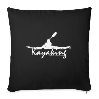Kajak - Sofakissenbezug 45 x 45 cm - Schwarz - Vorne