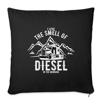 Chauffeur de camion - Housse de coussin décorative 45 x 45 cm - noir - Devant