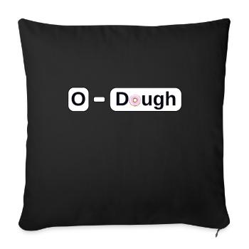 Okey Dokey Donut Keyboard Key Dough Geschenk-Idee - Sofakissenbezug 45 x 45 cm - Schwarz - Vorne