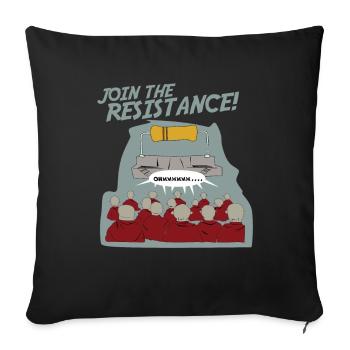 Monk nerd - Sofa pillowcase 17,3'' x 17,3'' (45 x 45 cm) - black - Front
