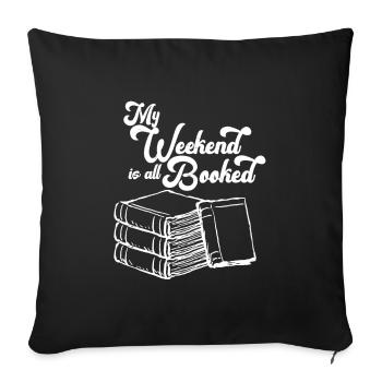 bookworm - Sofa pillowcase 17,3'' x 17,3'' (45 x 45 cm) - black - Front