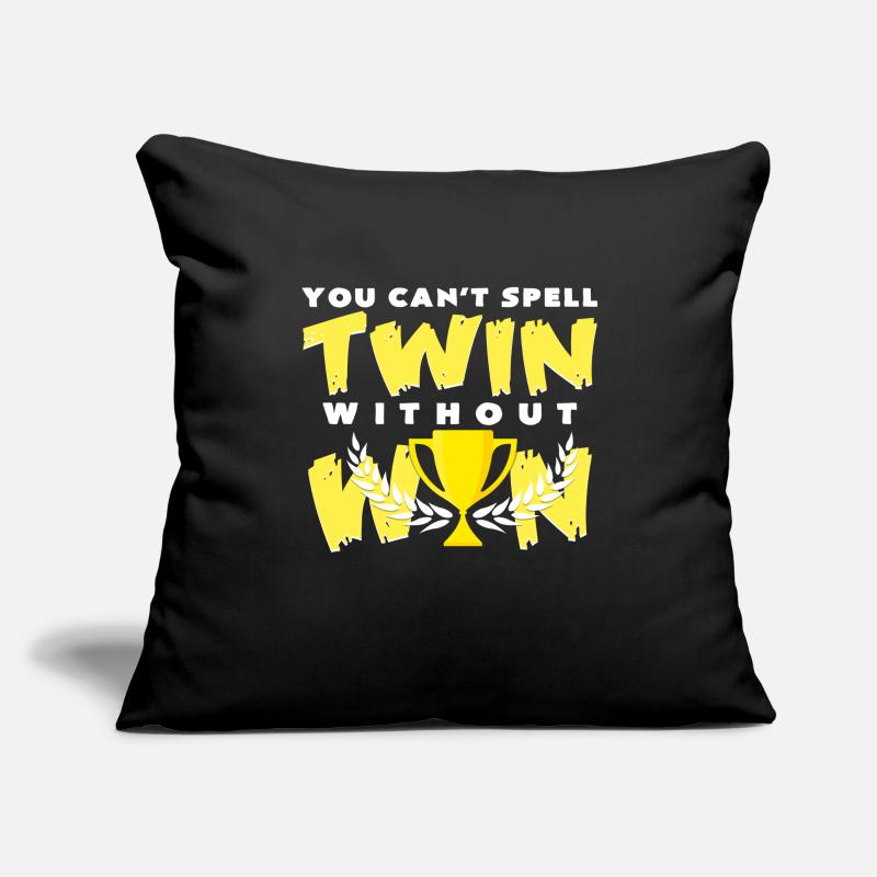 double Housse de coussin décorative 45 x 45 cm