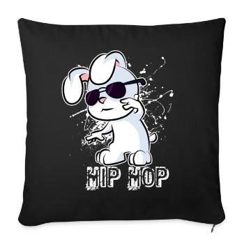 Hip Hop - Sofa pillowcase 17,3'' x 17,3'' (45 x 45 cm) - black - Front