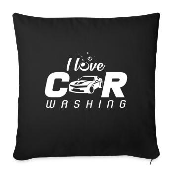 automobile - Sofa pillowcase 17,3'' x 17,3'' (45 x 45 cm) - black - Front