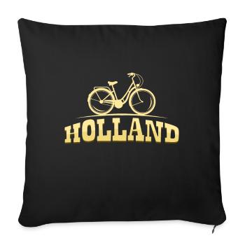 Holland - Sofakissenbezug 45 x 45 cm - Schwarz - Vorne