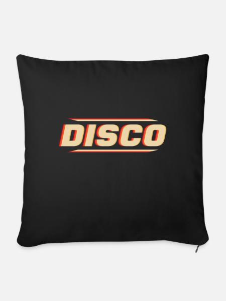 Disco - Sofakissenbezug 45 x 45 cm - Schwarz