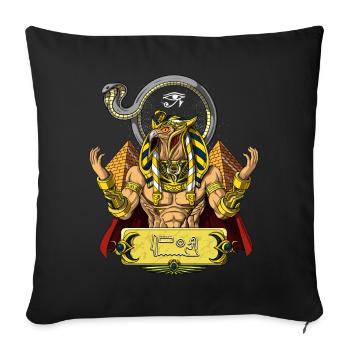 Egyptian God Ra Ancient Sun Deity Mythology - Sofa pillowcase 17,3'' x 17,3'' (45 x 45 cm) - black - Front