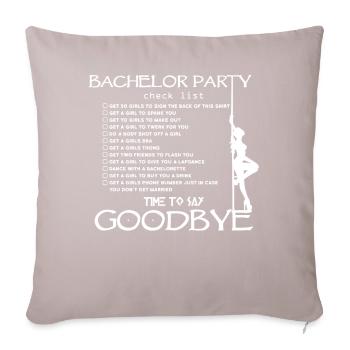 Bachelor party - Sofa pillowcase 17,3'' x 17,3'' (45 x 45 cm) - light taupe - Front