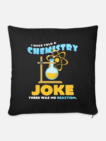 Chemische Reaktion - Sofakissenbezug 45 x 45 cm - Schwarz