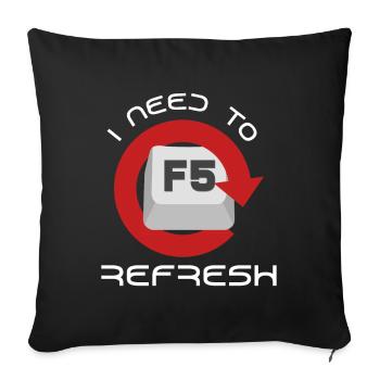 Nerd - Sofa pillowcase 17,3'' x 17,3'' (45 x 45 cm) - black - Front