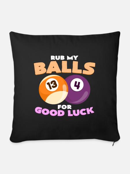 Snooker - Sofakissenbezug 45 x 45 cm - Schwarz