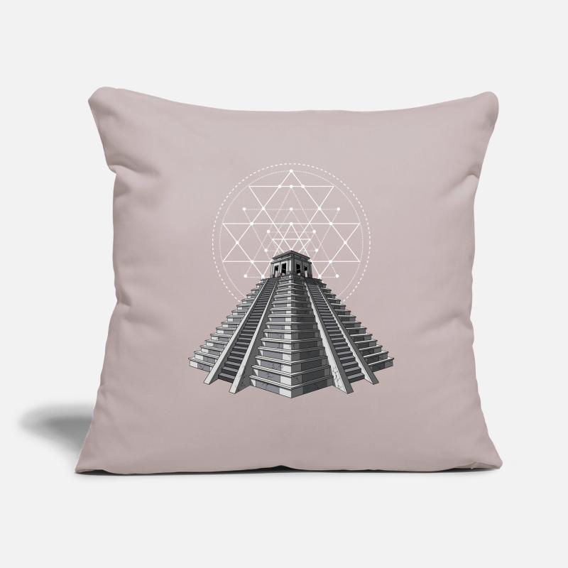 Aztec Mayan Pyramid Ancient Sacred Geometry Sofa pillowcase 17,3'' x 17,3'' (45 x 45 cm)