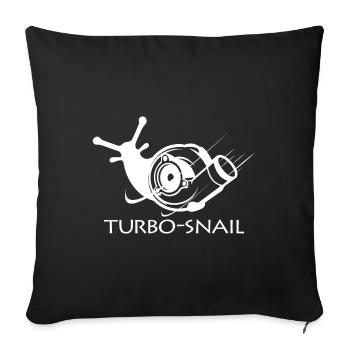 Turbo Screw - Sofa pillowcase 17,3'' x 17,3'' (45 x 45 cm) - black - Front