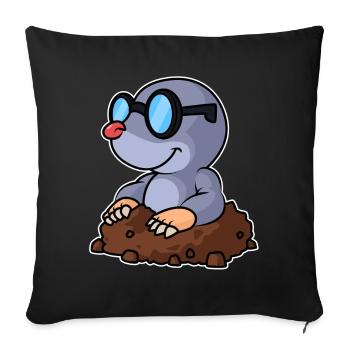 Mole - Sofa pillowcase 17,3'' x 17,3'' (45 x 45 cm) - black - Front
