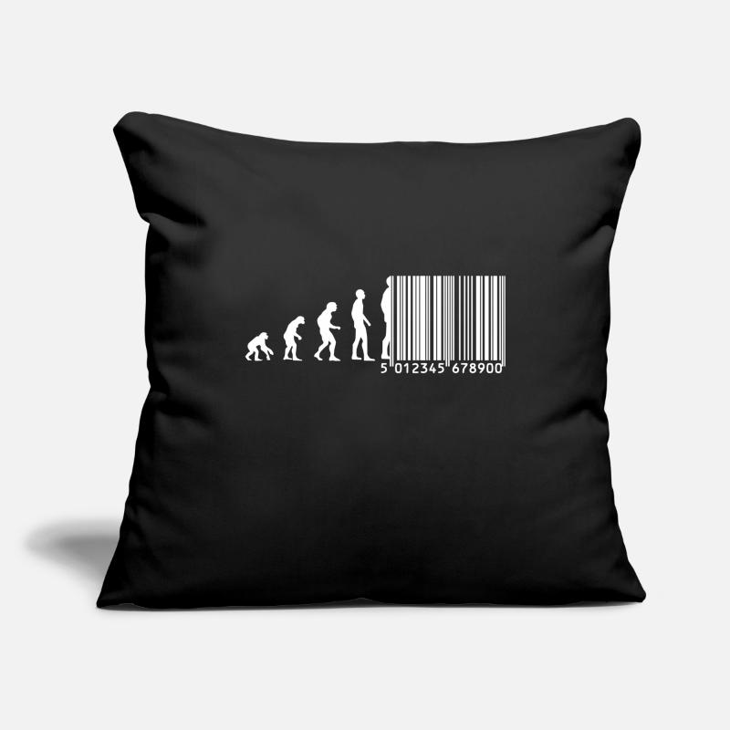 Evolution barcode Sofa pillowcase 17,3'' x 17,3'' (45 x 45 cm)