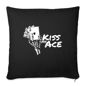 poker - Housse de coussin décorative 45 x 45 cm - noir - Devant