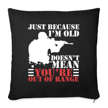 Sniper Sniper Veteran Gift Idea - Sofa pillowcase 17,3'' x 17,3'' (45 x 45 cm) - black - Front