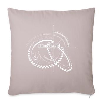 Zeitreise Zeitreisender - Sofakissenbezug 45 x 45 cm - helles Taupe - Vorne