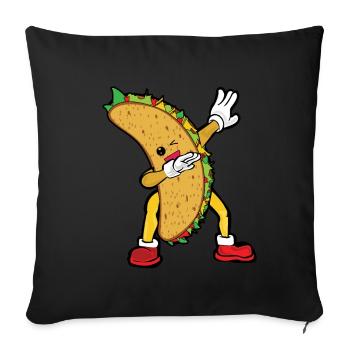 Dabbing DAB Taco - Sofa pillowcase 17,3'' x 17,3'' (45 x 45 cm) - black - Front