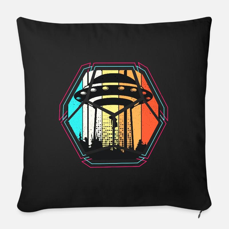 UFO - Sofakissenbezug 45 x 45 cm - Schwarz