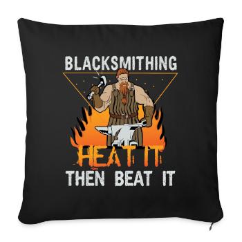 forge - Sofa pillowcase 17,3'' x 17,3'' (45 x 45 cm) - black - Front